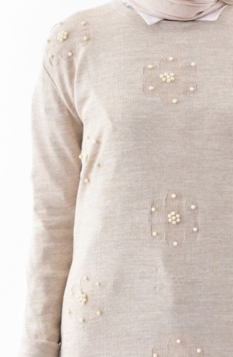 VMODA Knitwear Pearls Sweater 4303-01 Beige 4303-01