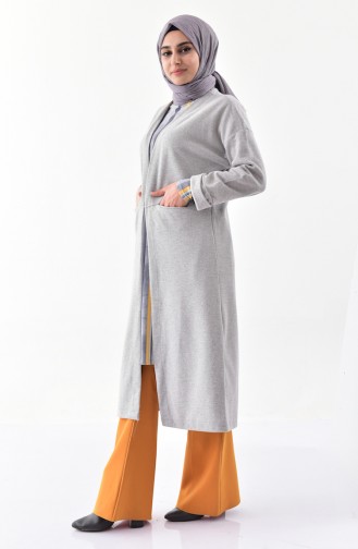 Gilet avec Poches 3199-04 Gris 3199-04
