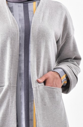 Gilet avec Poches 3199-04 Gris 3199-04