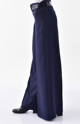 Arched Plenty Cuff Trousers 3124-03 Navy 3124-03