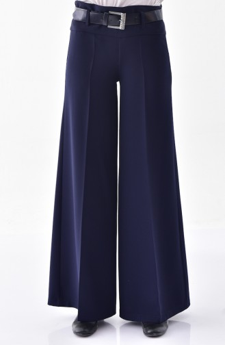 Arched Plenty Cuff Trousers 3124-03 Navy 3124-03