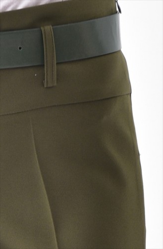 Arched Plenty Cuff Trousers 3124-01 Khaki 3124-01