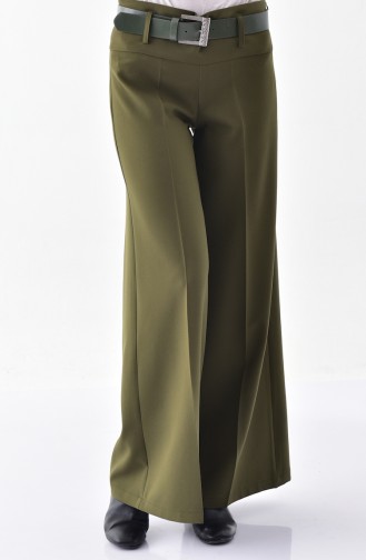 Arched Plenty Cuff Trousers 3124-01 Khaki 3124-01