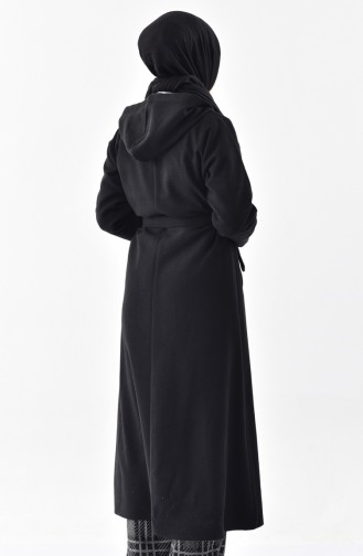 معطف طويل أسود 1034-01