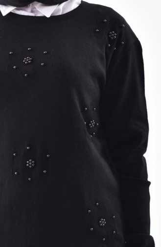 VMODA Knitwear Pearls Sweater 4303-02 Black 4303-02