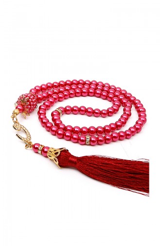 Pearly Prayer beads with VAV 1000-03 Fuchsia 1000-03