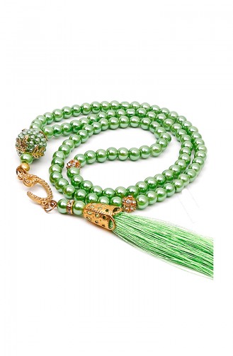 Pearly Prayer beads with VAV 1000-04 Green 1000-04