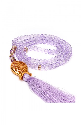 Crystal Tulip tassels Prayer beads  1100-06 Lilac 1100-06