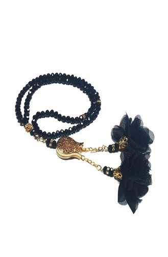 Crystal Rosary Prayer beads   1120-01 Black 1120-01