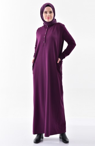 Robe Imprimée de Pierre 2187-02 Pourpre 2187-02