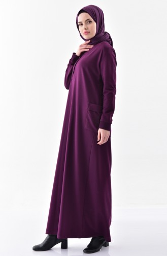 Robe Imprimée de Pierre 2187-02 Pourpre 2187-02