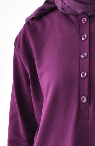Stone Printed Dress 2187-02 Purple 2187-02