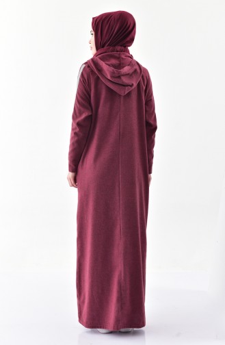 Hooded Winter Dress 2240-01 Bordeaux 2240-01