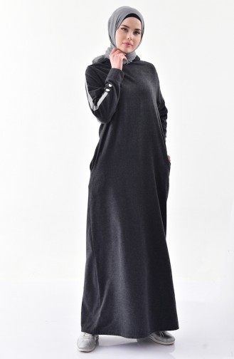 Hooded Winter Dress 2240-03 Anthracite 2240-03