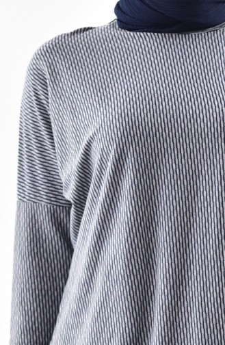 Tunique Manches Chauve Souris 7752-01 Gris 7752-01