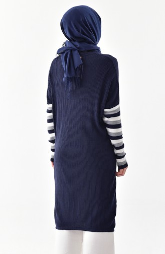 Knitwear Long Tunic 8093-04 Navy Blue 8093-04