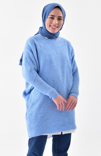 Knitwear Bat Sleeve Sweater 3201-09 Baby Blue 3201-09
