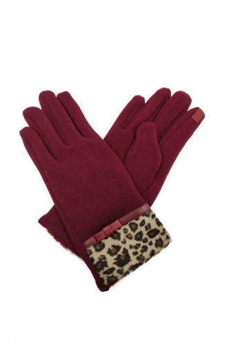 Womens Glove S06-02 Burgundy 06-02