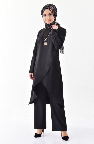 BURUN  Necklace Tunic Trousers Double Suit 0115-05 Black 0115-05