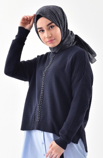Triko İncili Kazak 10030-08 Lacivert 10030-08