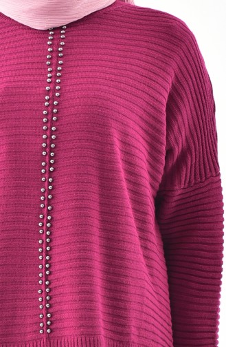 Knitwear Pearl Sweater 10030-15 Plum 10030-15