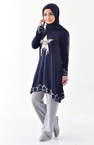 Tunique Tricot 8092-07 Bleu Marine 8092-07