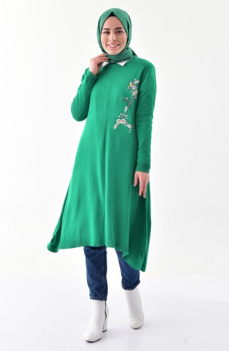 iLMEK Embroidered Knitwear Sweater 3926-10 Green 3926-10