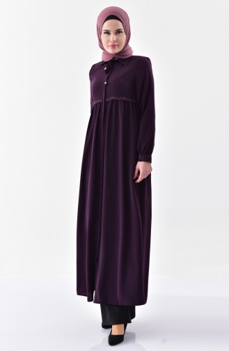 Abaya Plissée 5920-04 Plum 5920-04