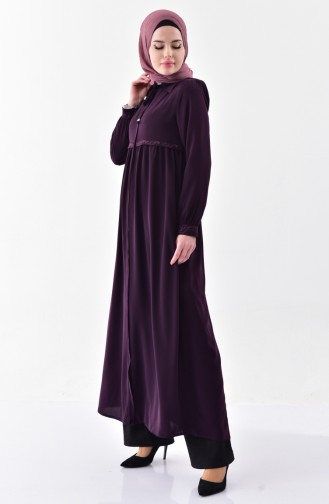 Abaya Plissée 5920-04 Plum 5920-04