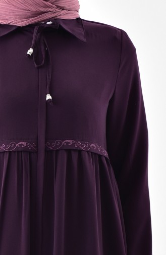 Abaya Plissée 5920-04 Plum 5920-04