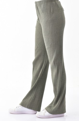 Ribbed Wide Leg Pants 1991-03 Khaki 1991-03