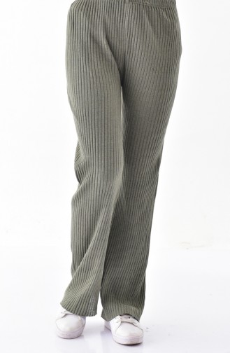 Ribbed Wide Leg Pants 1991-03 Khaki 1991-03