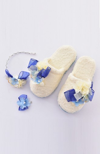 Blue Maternity Crown and Slippers 1