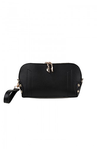 Dame Schultertasche 1010-01 Schwarz 1010-01