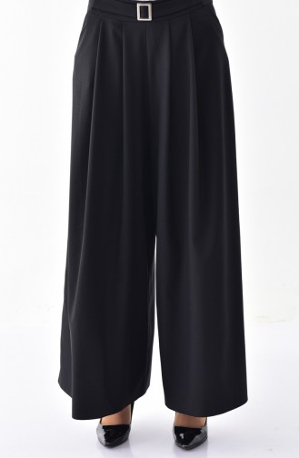 BURUN  Pleated Pants Skirt 0157-01 Black 0157-01