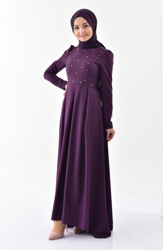 Lila Hijab Kleider 0207-01