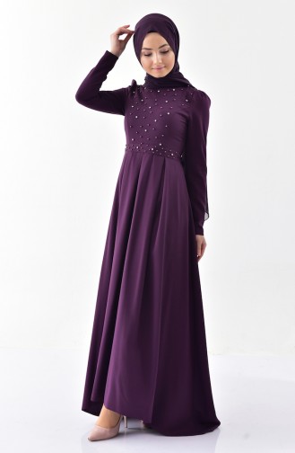 Purple Hijab Dress 0207-01