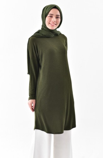 Tunique Manches Chauve Souris 7406-01 Vert Khaki 7406-01