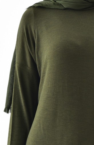 Tunique Manches Chauve Souris 7406-01 Vert Khaki 7406-01