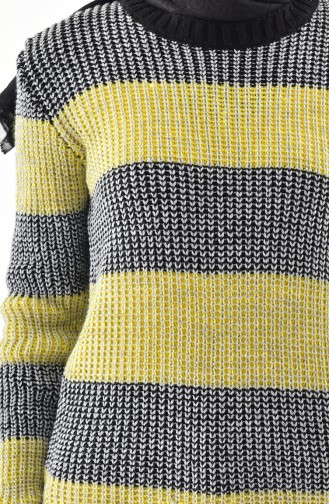 Silvery Knitwear Tunic 8009-02 Black Yellow 8009-02