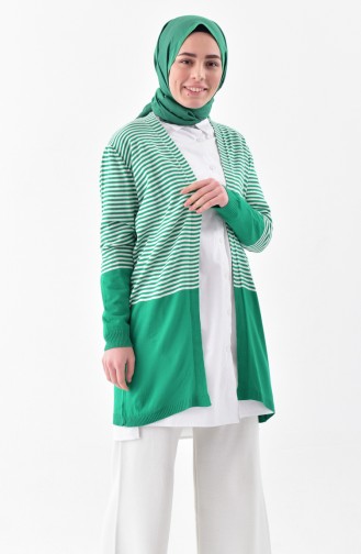 Striped Cardigans 4707-04 Green 4707-04