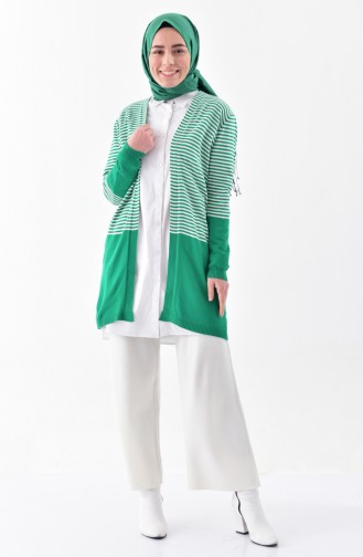 Striped Cardigans 4707-04 Green 4707-04
