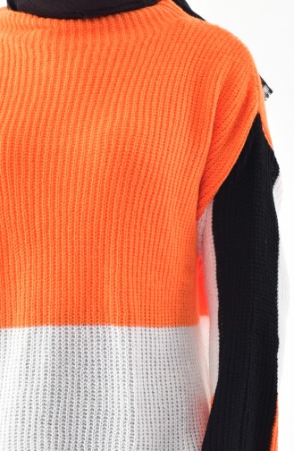 Knitwear Sweater 10008-01 Orange 10008-01