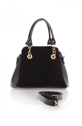 Stilgo Sac Pour Femme DU13Z-01 Noir Daim 13Z-01