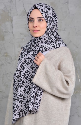 Patterned Cotton Shawl 901420-08 Off-white 901420-08