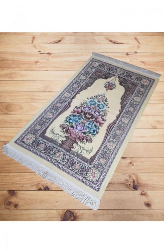 Luxury Chenille Prayer Rug 2009-04 White 2009-04