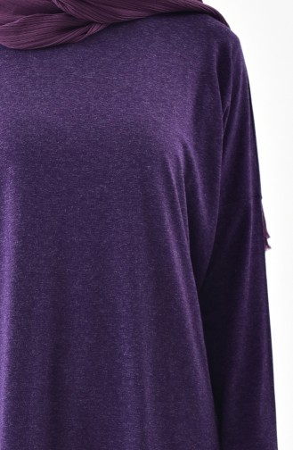 CAVANE Bat Sleeve Tunic 7404-01 Purple 7404-01