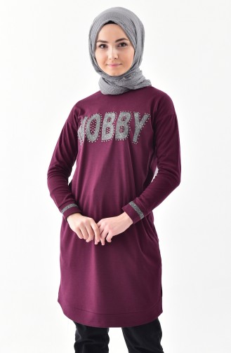 Tunique Sport Pierre Imprimée 0678-02 Pourpre 0678-02