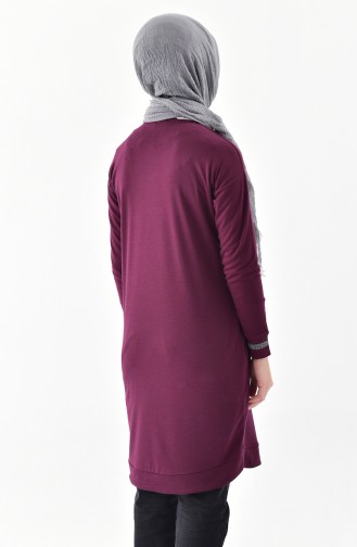 Tunique Sport Pierre Imprimée 0678-02 Pourpre 0678-02