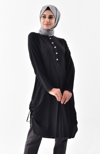 Sefamerve Buttoned Tunic 5009-01 Black 5009-01